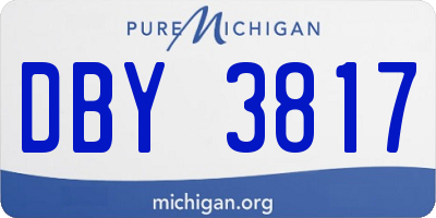 MI license plate DBY3817