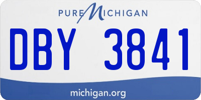 MI license plate DBY3841