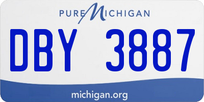 MI license plate DBY3887