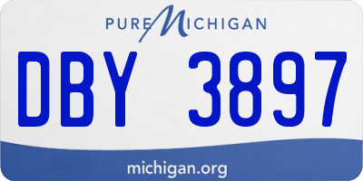 MI license plate DBY3897