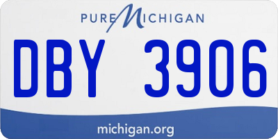 MI license plate DBY3906