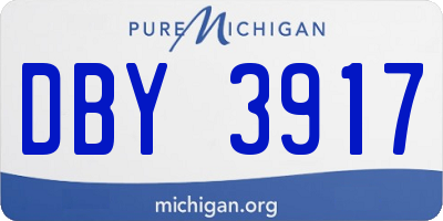 MI license plate DBY3917