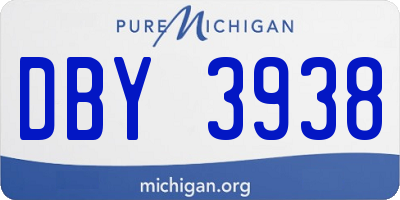 MI license plate DBY3938