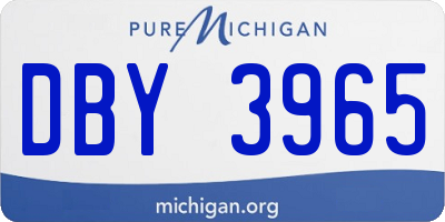 MI license plate DBY3965