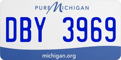 MI license plate DBY3969