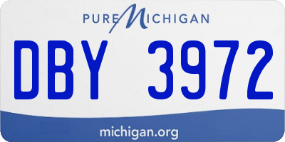 MI license plate DBY3972