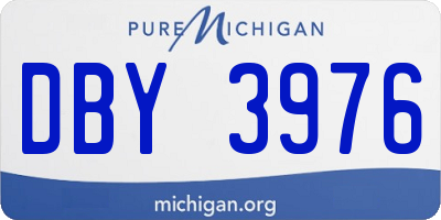 MI license plate DBY3976