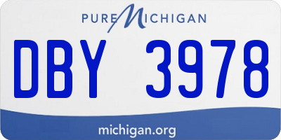 MI license plate DBY3978