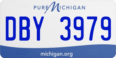 MI license plate DBY3979