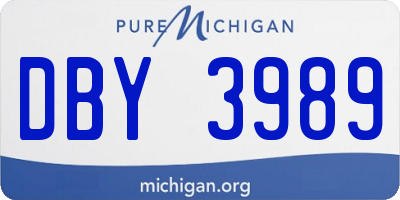 MI license plate DBY3989