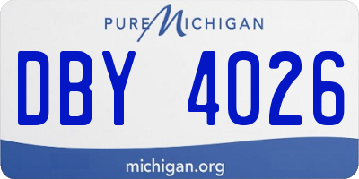 MI license plate DBY4026