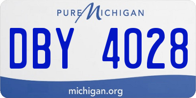 MI license plate DBY4028