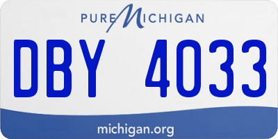 MI license plate DBY4033