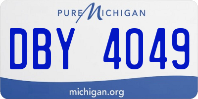 MI license plate DBY4049