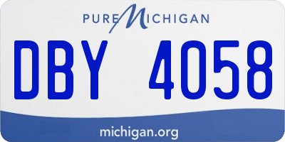 MI license plate DBY4058