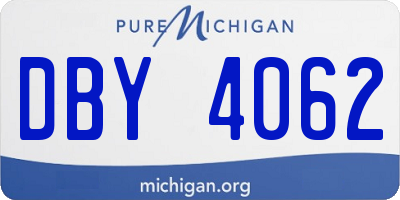 MI license plate DBY4062