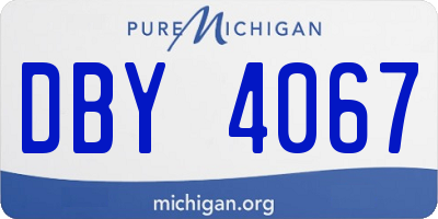 MI license plate DBY4067