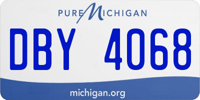 MI license plate DBY4068