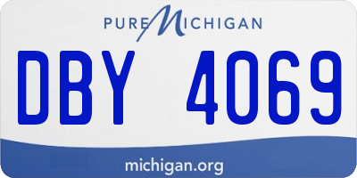 MI license plate DBY4069