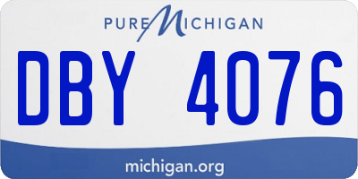 MI license plate DBY4076