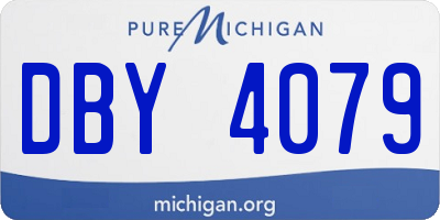 MI license plate DBY4079
