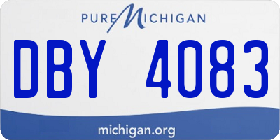 MI license plate DBY4083