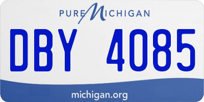 MI license plate DBY4085