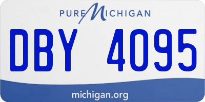 MI license plate DBY4095