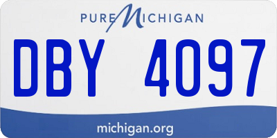 MI license plate DBY4097