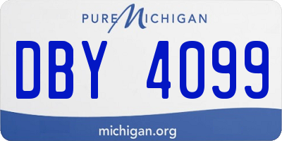 MI license plate DBY4099