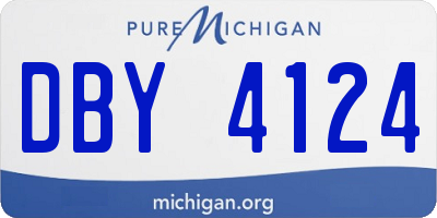MI license plate DBY4124