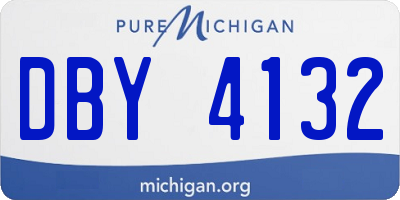 MI license plate DBY4132