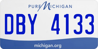 MI license plate DBY4133