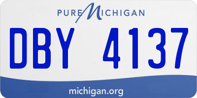 MI license plate DBY4137