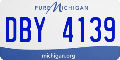 MI license plate DBY4139