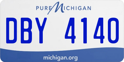 MI license plate DBY4140