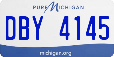 MI license plate DBY4145