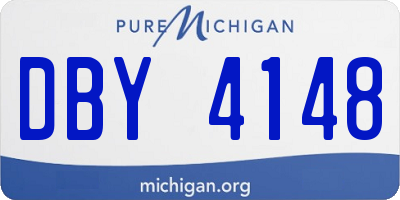 MI license plate DBY4148