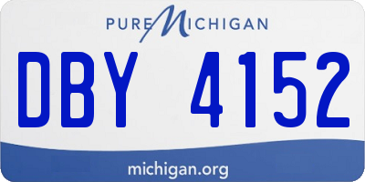 MI license plate DBY4152