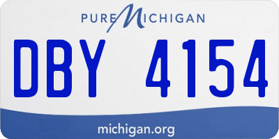 MI license plate DBY4154