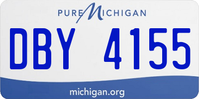 MI license plate DBY4155