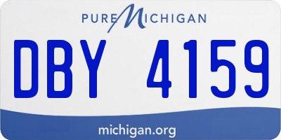MI license plate DBY4159