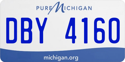 MI license plate DBY4160
