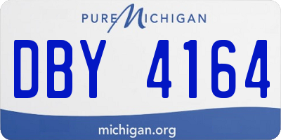 MI license plate DBY4164