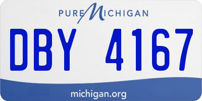 MI license plate DBY4167