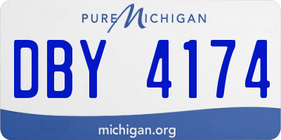 MI license plate DBY4174