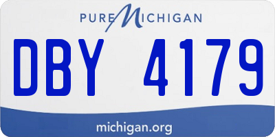 MI license plate DBY4179