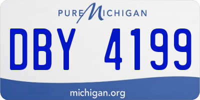 MI license plate DBY4199