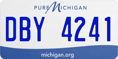 MI license plate DBY4241