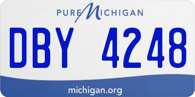 MI license plate DBY4248